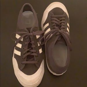 Grey and white adidas